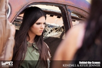 Ultimate Graveyard Mojave Desert Shoot Location - BTS with Kendall Jenner Fashion Photoshoot by Nick Saglimbeni for WMB 3D Magazine in apocalyptic car