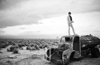 Ultimate Graveyard Mojave Desert Shoot Location - Kim Woo Bin Fashion Photoshoot for W Korea Magazine - Rusted Water Tanker Truck