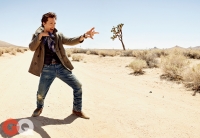 Ultimate Graveyad Mojave Desert Photography & Film Location - Matthew McConaughey Fashion Photoshoot for GQ Magazine Cover - Long Desert Dirt Road