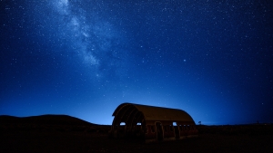 UltimateGraveyard Mojave Desert Film Location - Stars and plane shell