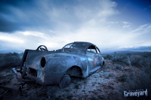 Ultimate Graveyard Mojave California Desert Film Location with vintage abandoned apocalyptic cars