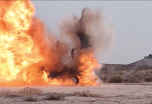 UltimateGraveyard Mojave Desert Film Location - LootCrate & RocketJump Car Explosion