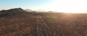 Ultimate Graveyard Aerial Drone of Mojave Desert Film Location