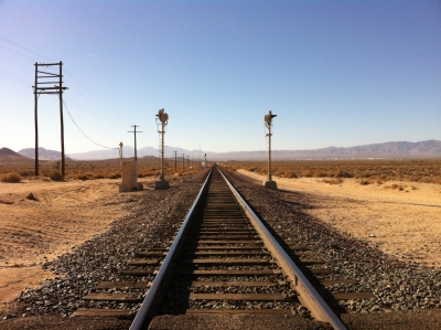 UltimateGraveyard Mojave Desert Filming & Photography Location - Mountain Views & Desert Train Tracks