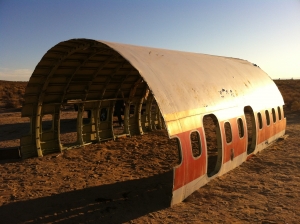 UltimateGraveyard Mojave Desert Photography & Film Location - Wrecked Plane Shell