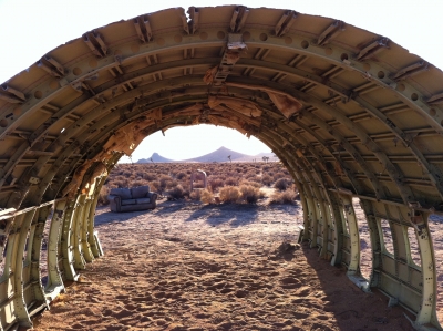 UltimateGraveyard Mojave Desert Photography & Film Location - Wrecked Plane Shell
