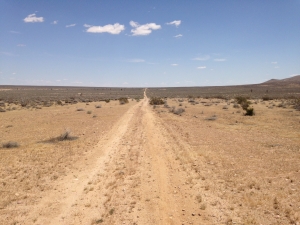 UltimateGraveyard Mojave Desert Filming & Photography Location - Long Dirt Road into the Mojave Desert Valley