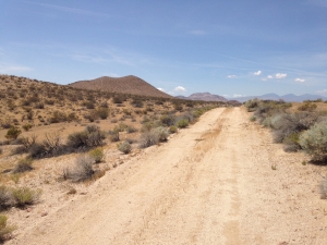 UltimateGraveyard Mojave Desert Filming & Photography Location - Long Dirt Road into the Mojave Desert Mountains