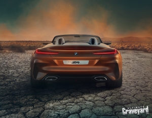 UltimateGraveyard: BMW Z4 Concept Car Back - Cracked Earth - Photo by Agnieszka Doroszewicz