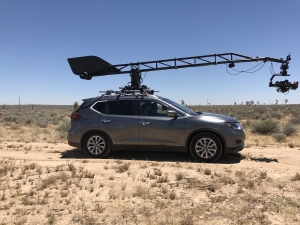 The post-apocalytpic cars of The Game "Westside" music video shoot at UltimateGraveyard.com Mojave Desert Film Location